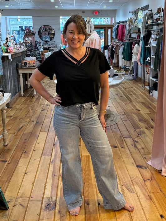 Judy Blue Retro Wide Leg Jeans