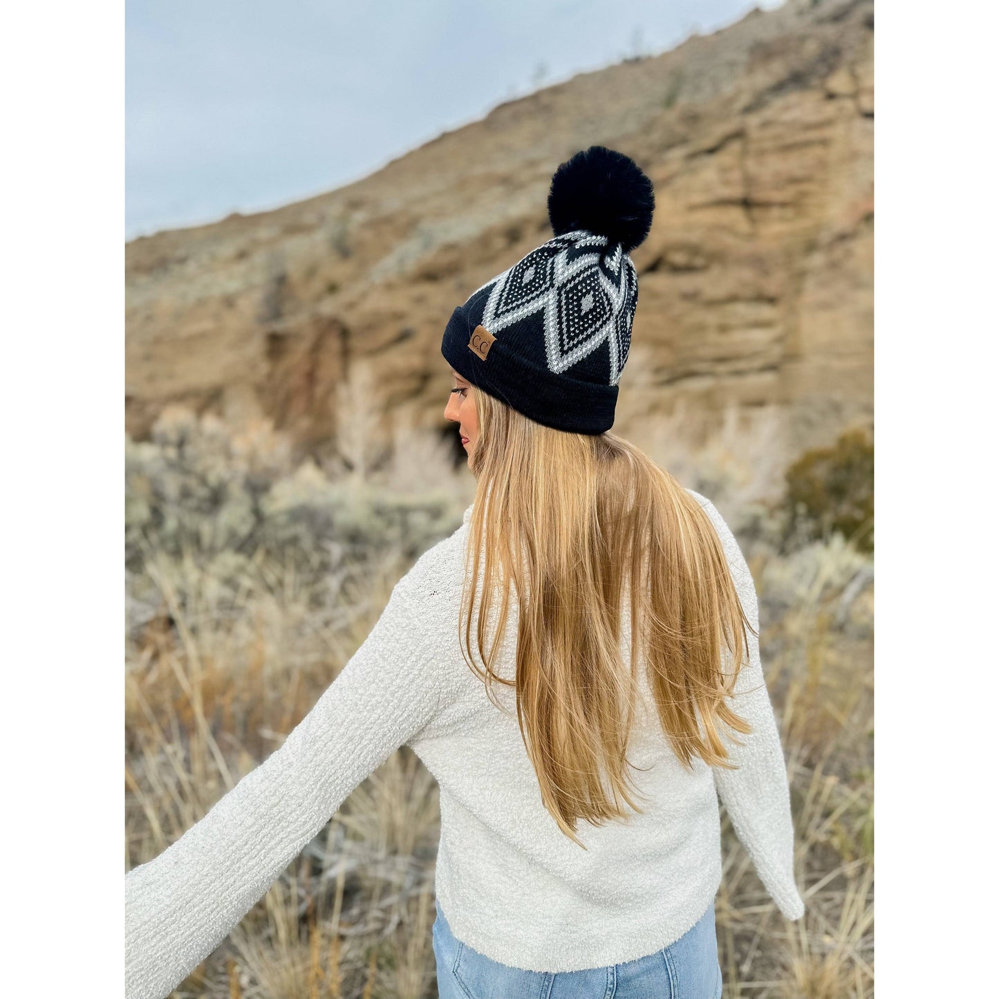 Diamond Geometric Beanie