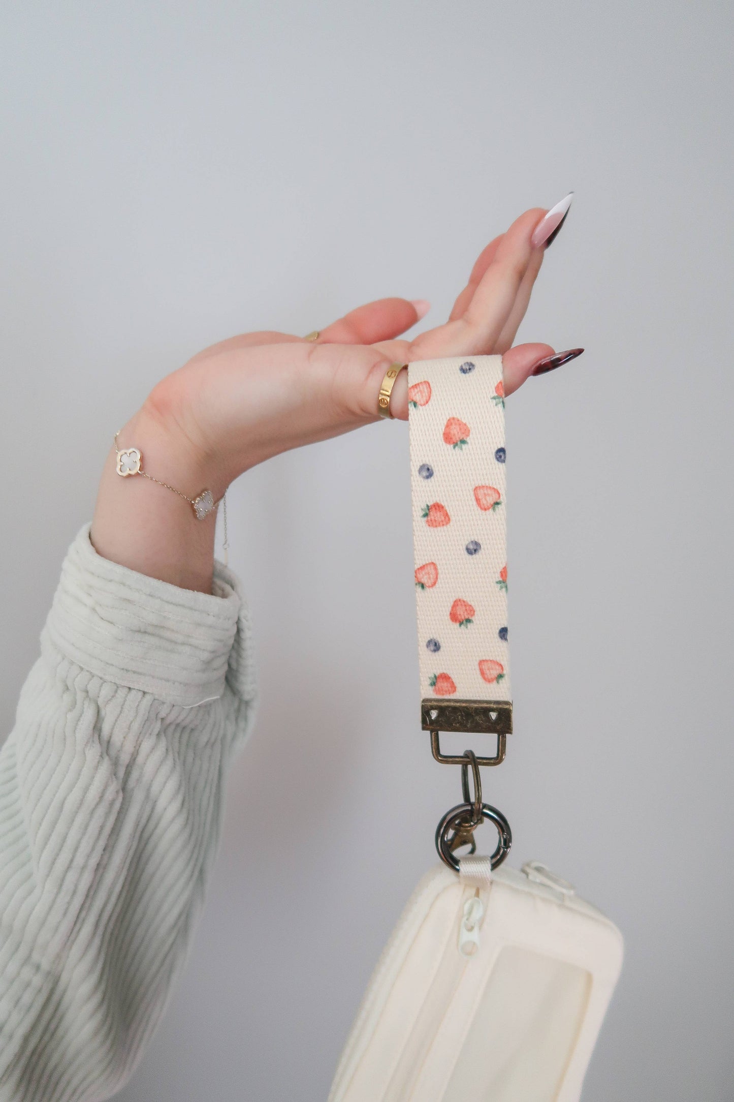 Canvas Wristlet Keychain