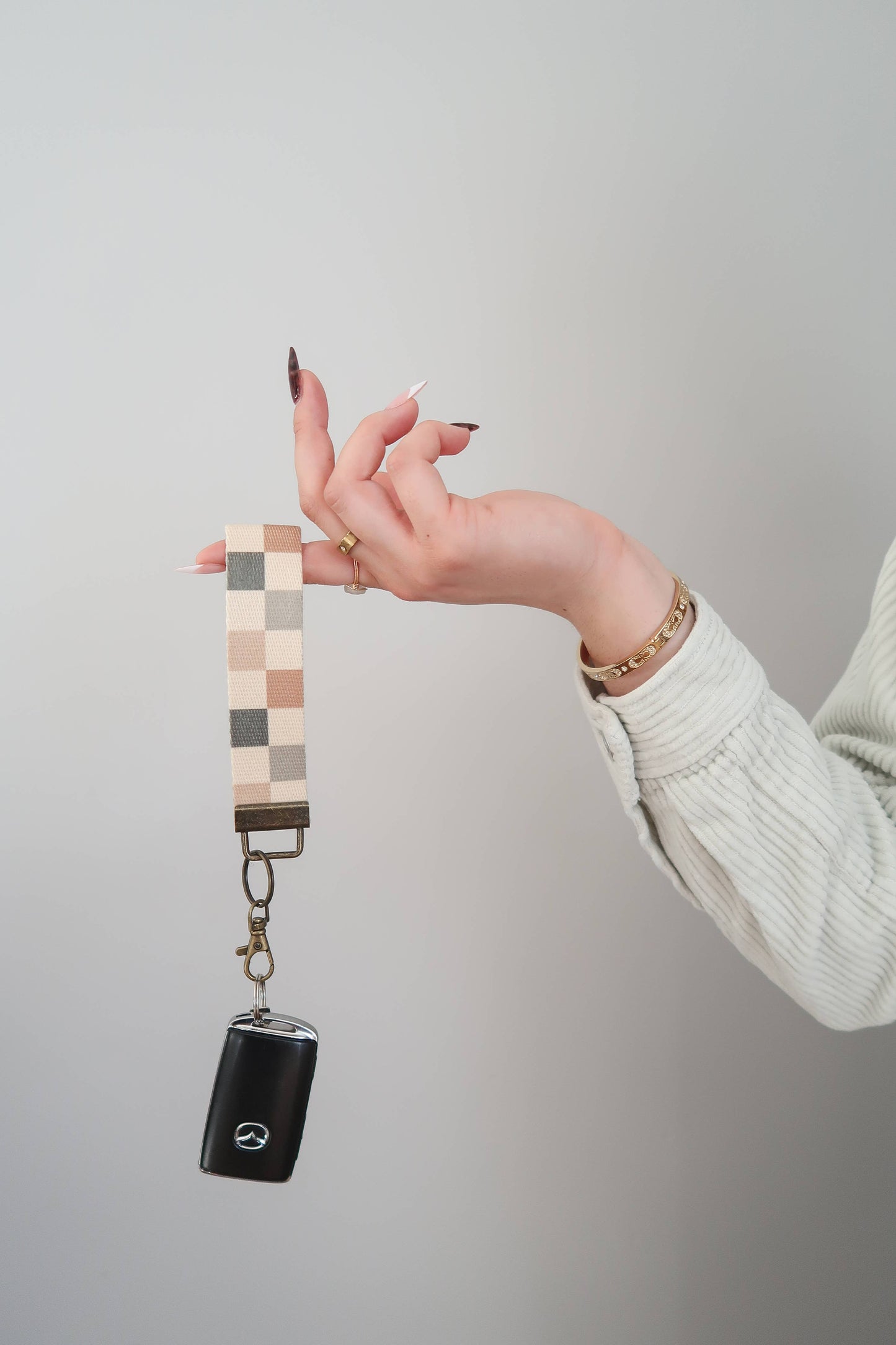 Canvas Wristlet Keychain