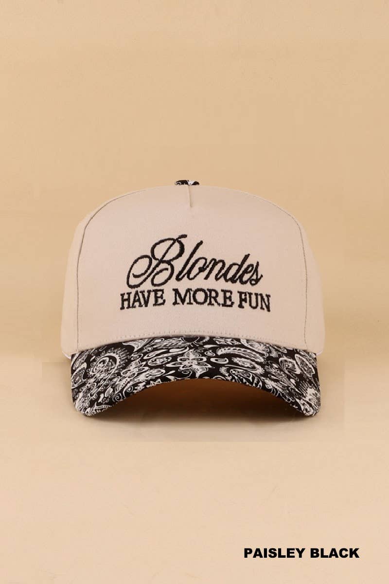 Blondes Have More Fun Hat