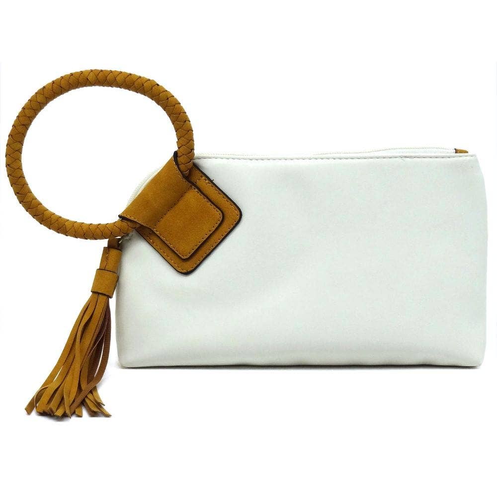 Two Toned Boho Wristlet