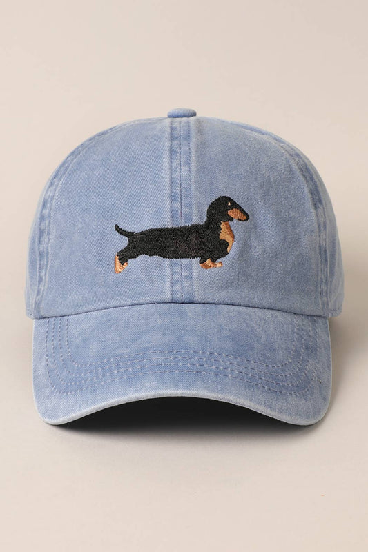 Dachshund Cap-Denim