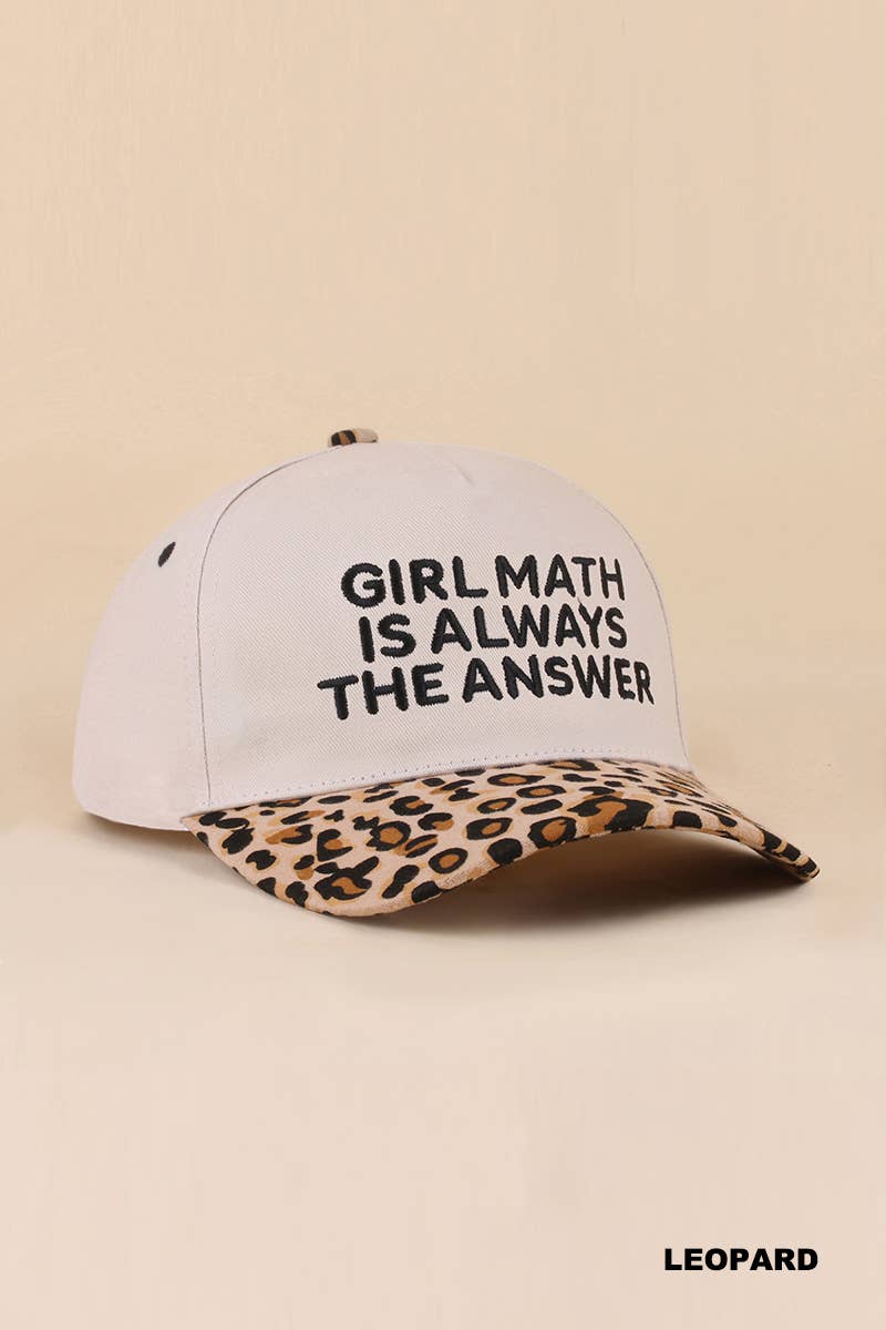 Girl Math Hat