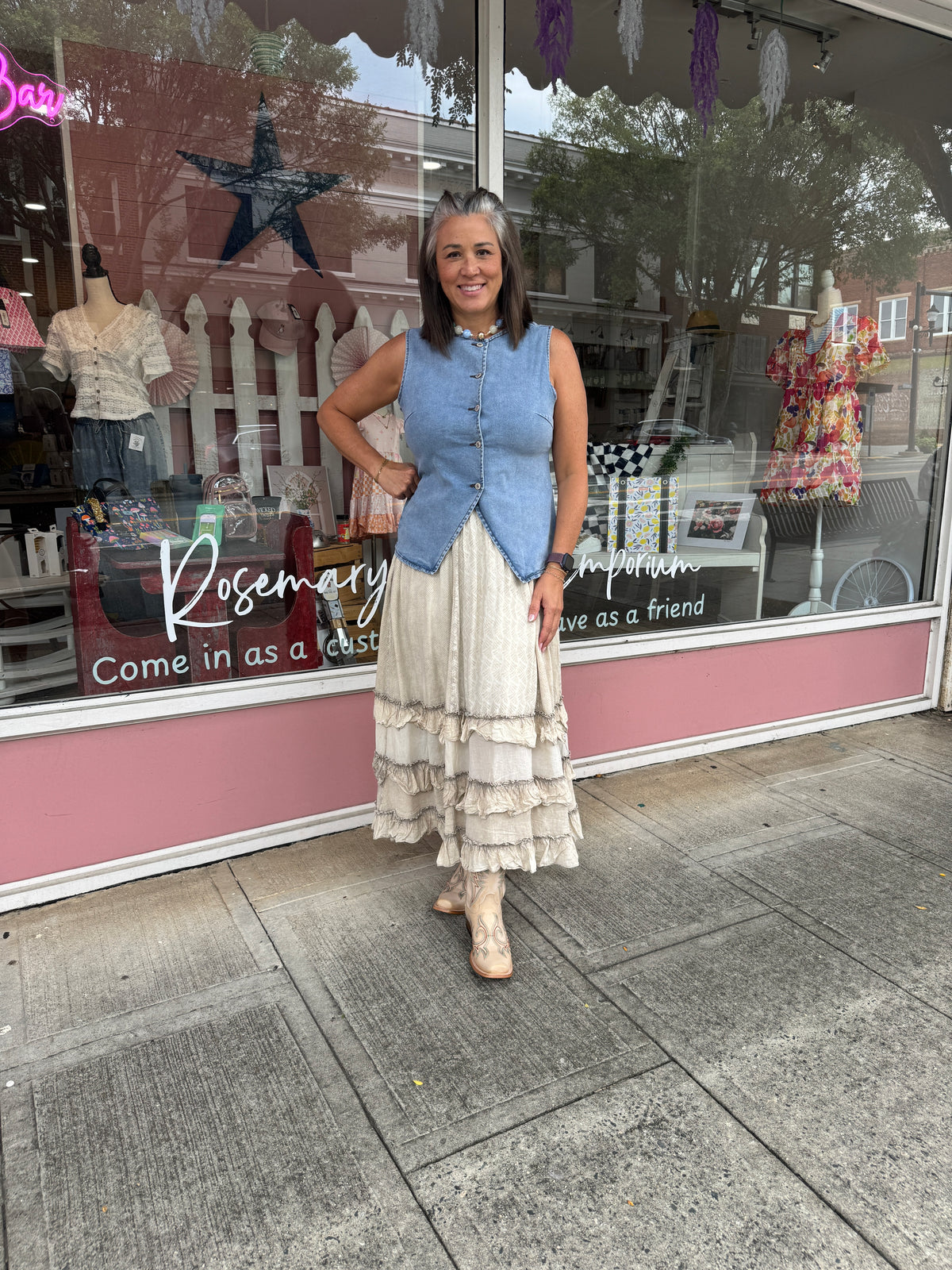 Western Denim Vest