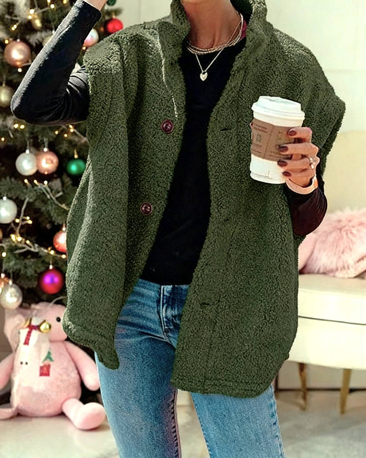 HIDDENBRAND - Casual Versatile Sleeveless Sherpa Fleece Warm Vest