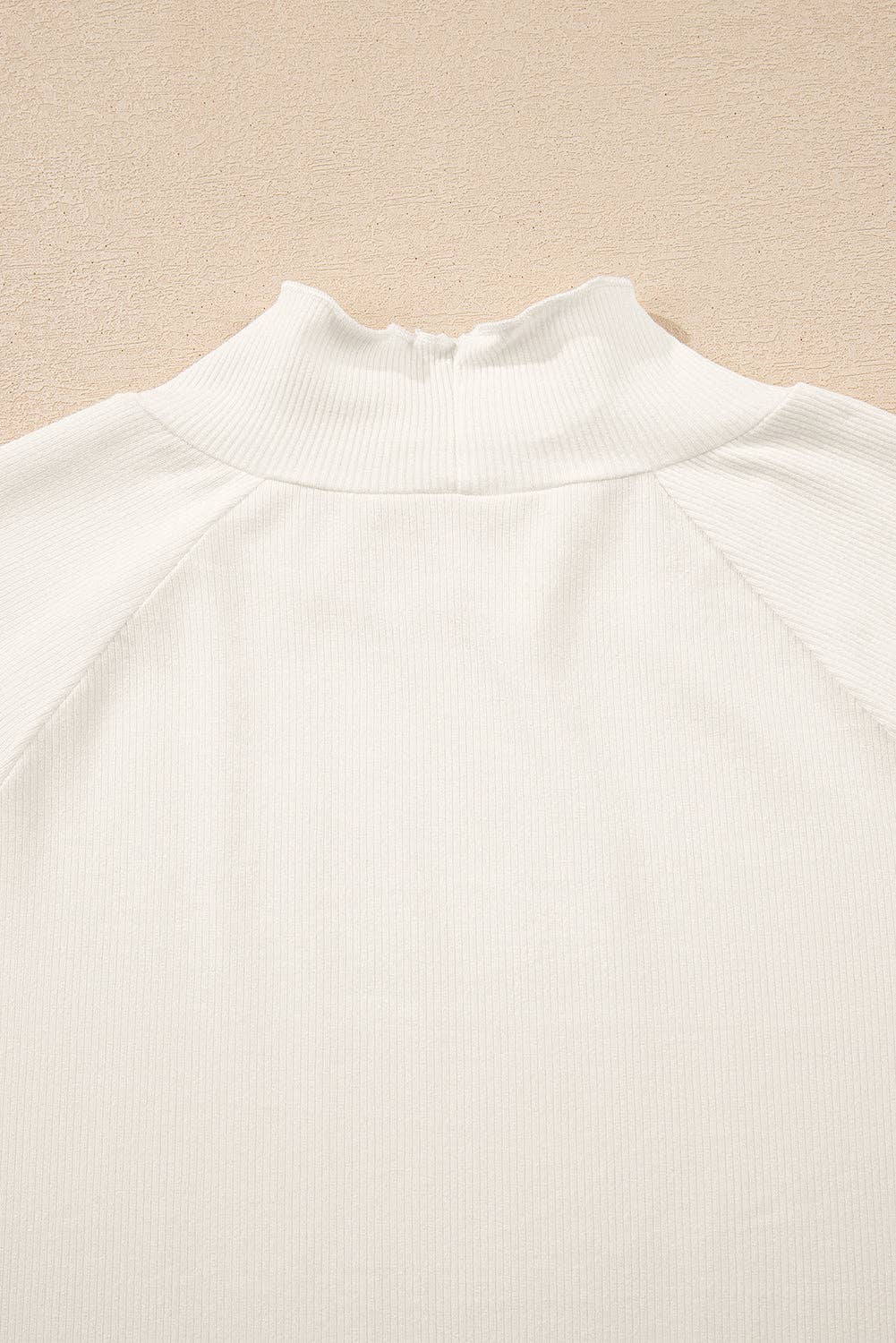 Lettuce Trim High Neck-White