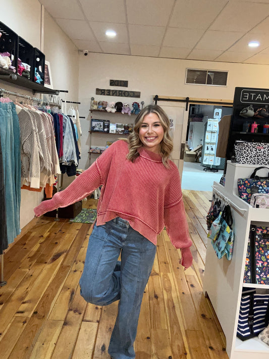 Oversized Cropped Sweater