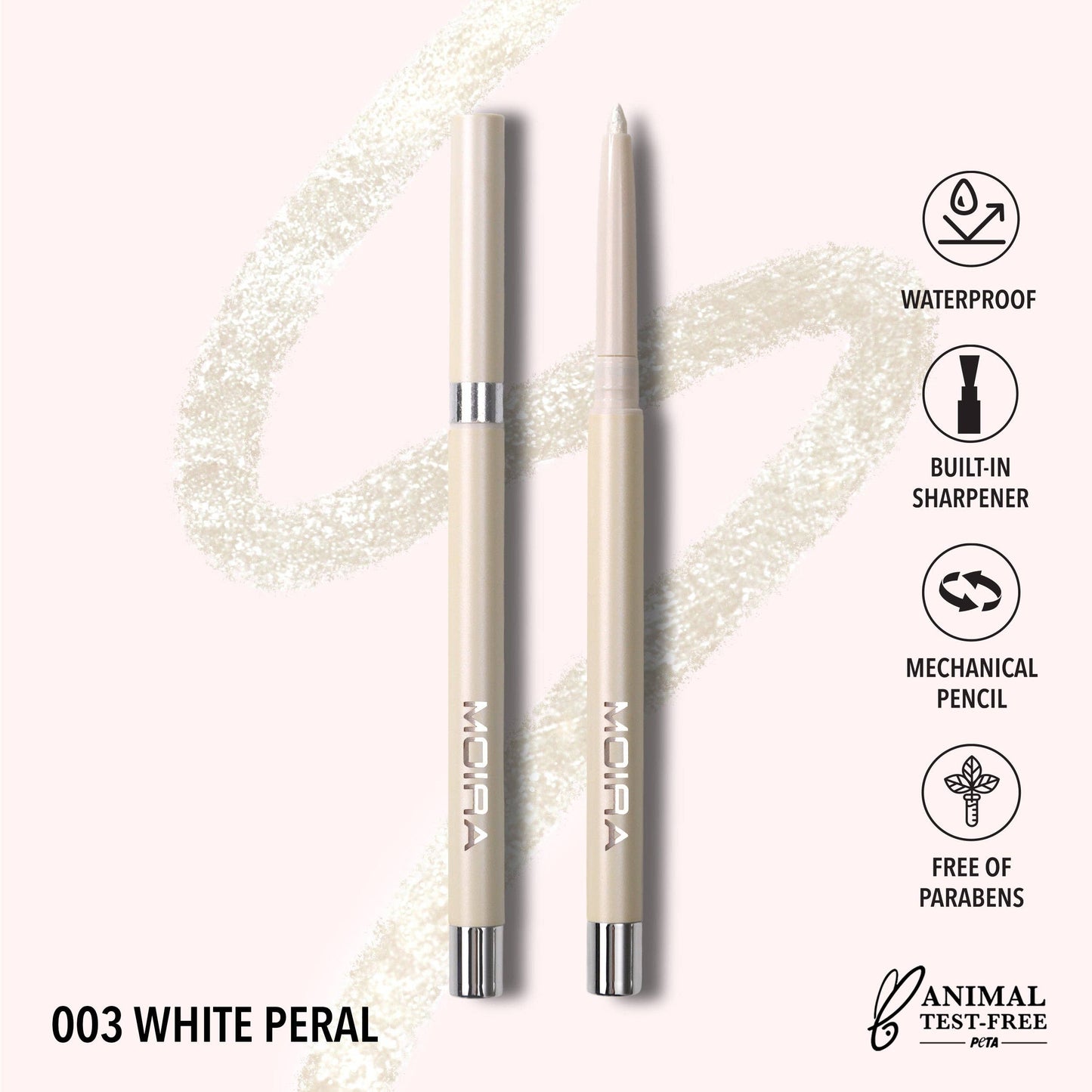 Moira Cosmetics - Statement Shimmer Liner (003, White Pearl)