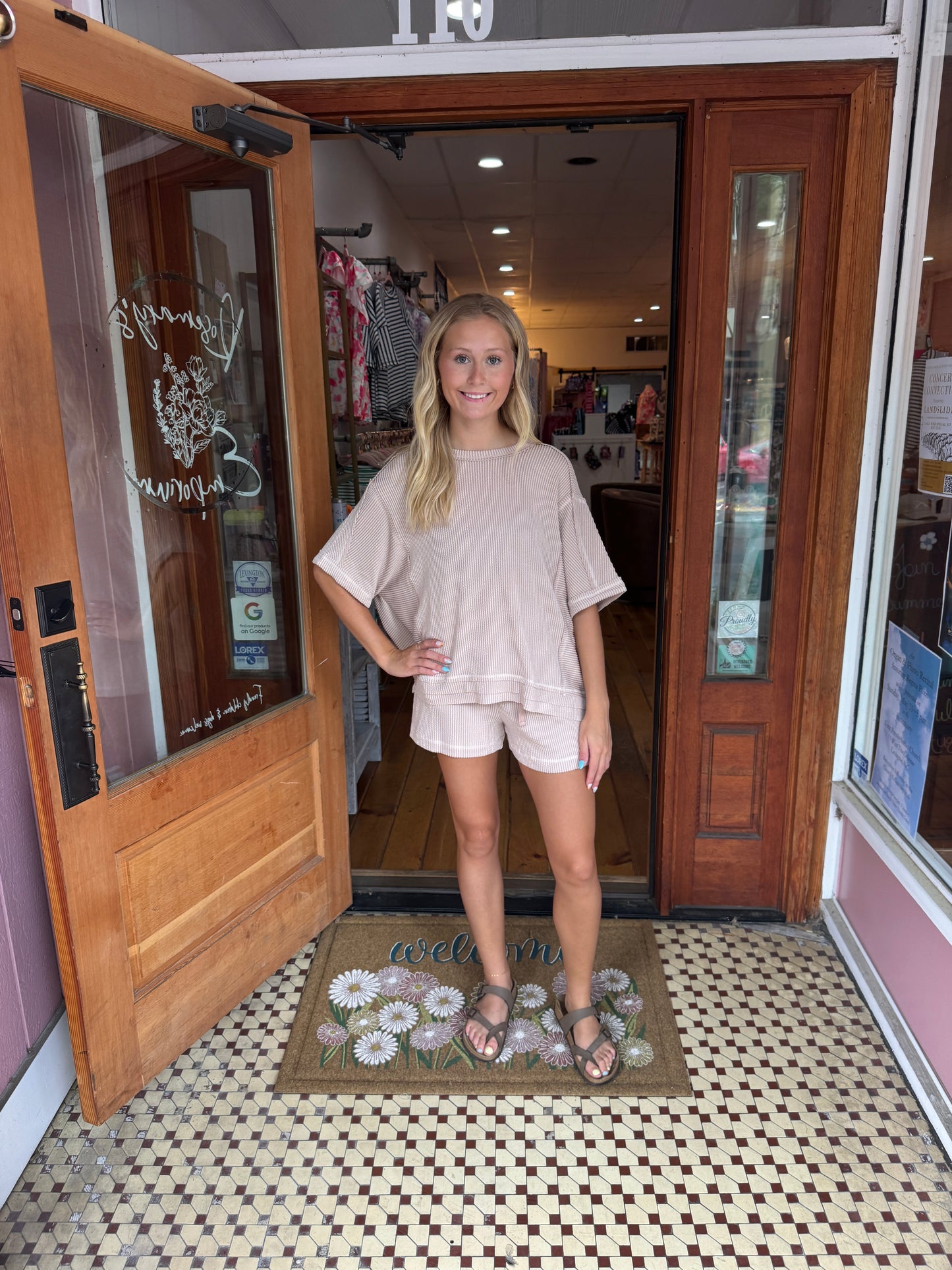 Ribbed Top & Shorts Set - Very J