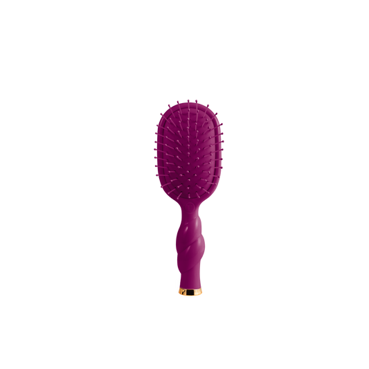 TELETIES - Mini Detangler Hair Brush Medium Hair - Mulberry
