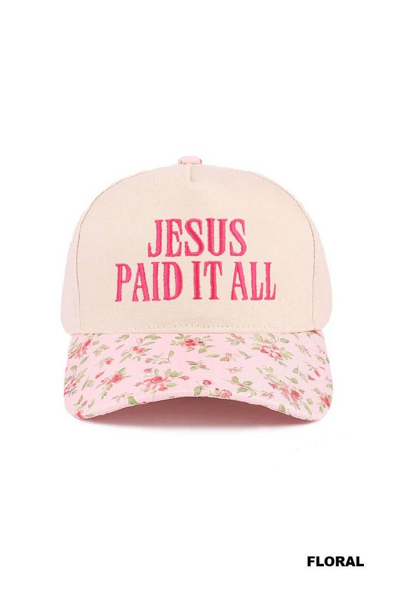 Jesus Paid It All Hat