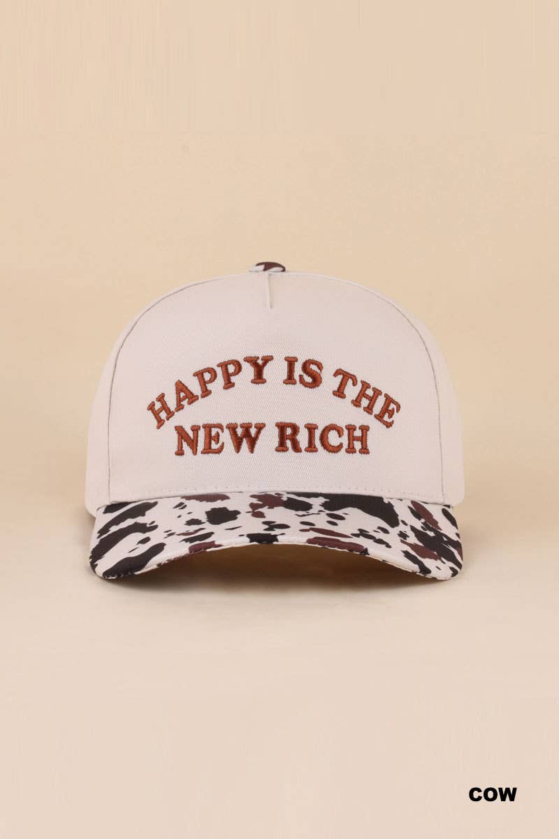 Happy Is The New Rich Hat