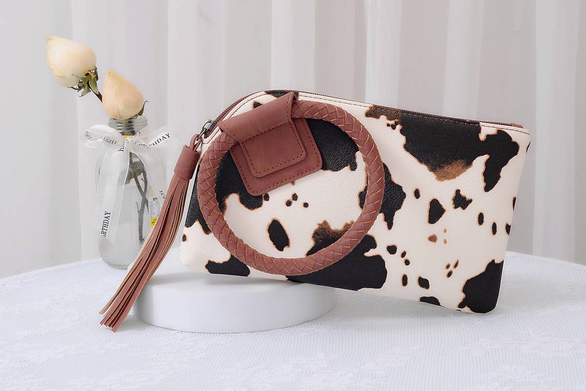 Two Toned Boho Wristlet
