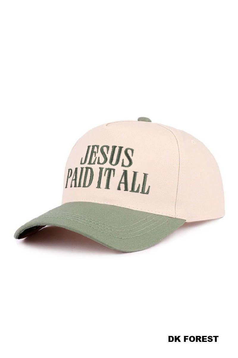 Jesus Paid It All Hat