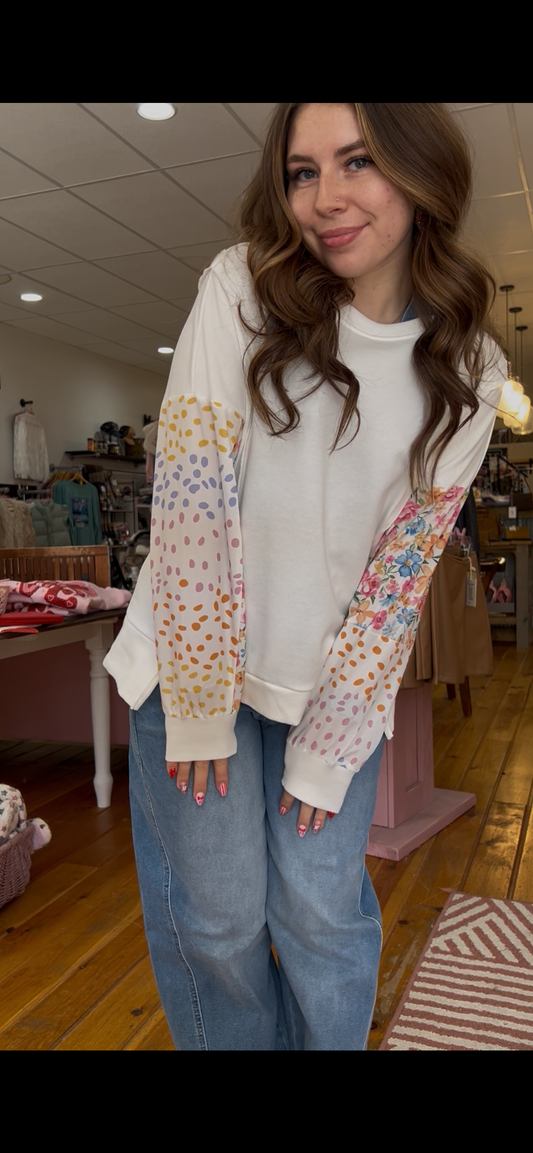 The Dottie Patchwork Top