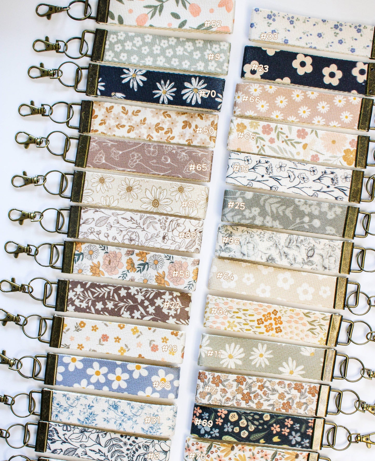 Canvas Wristlet Keychain