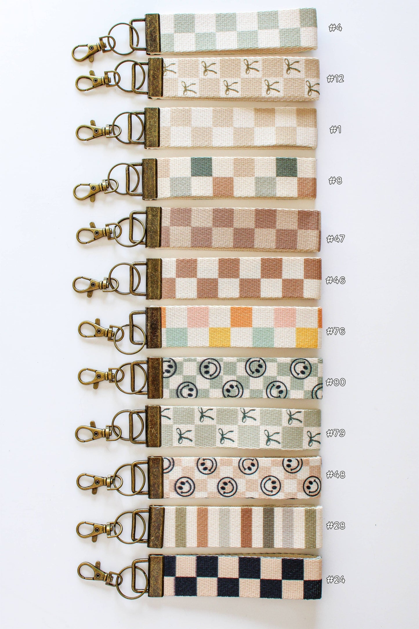 Canvas Wristlet Keychain