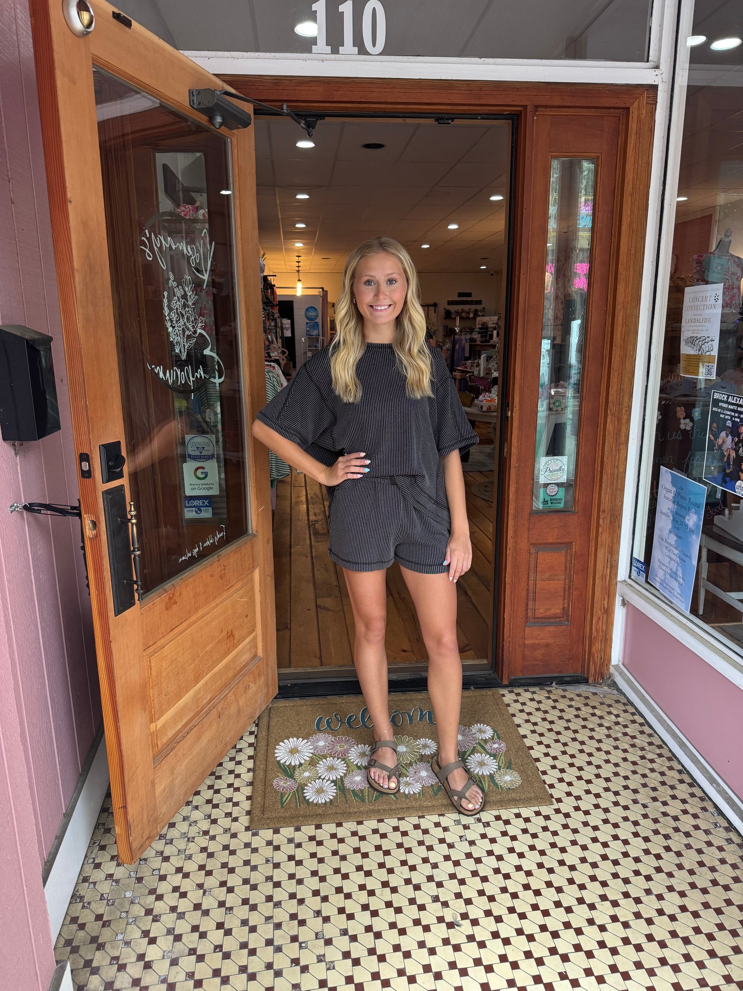 Ribbed Top & Shorts Set - Very J