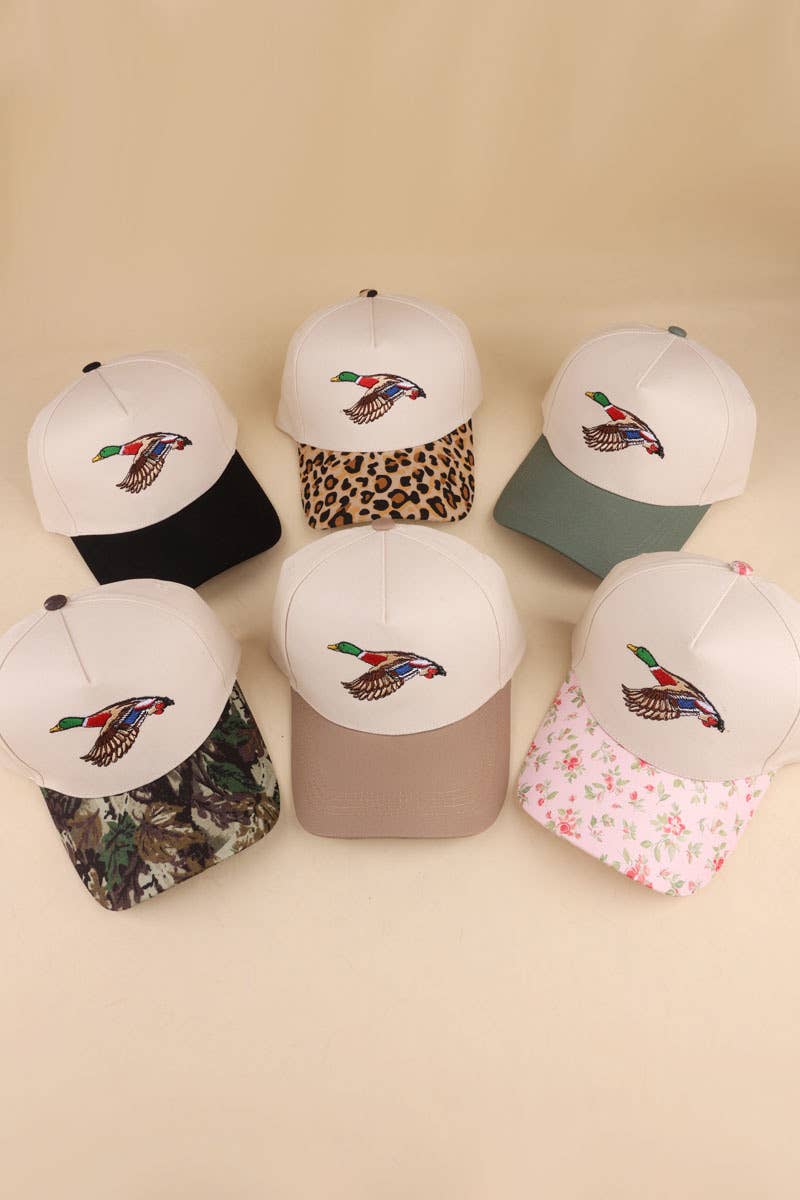 Mallard Two Tone Cotton Hat Zenana Consgt.
