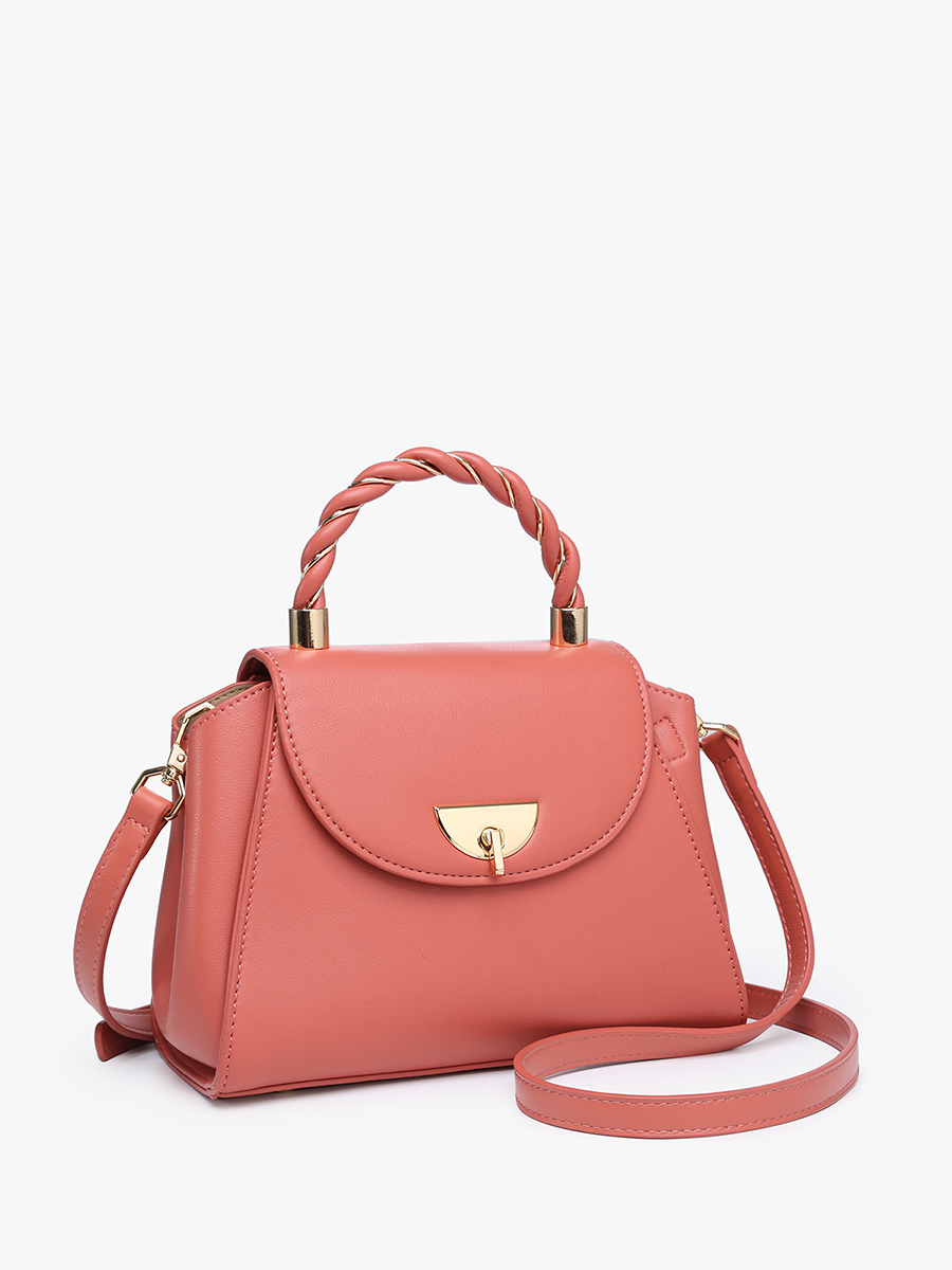Clarke Twist Lock Small Satchel