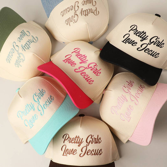 Pretty Girls Love Jesus Trucker Hat