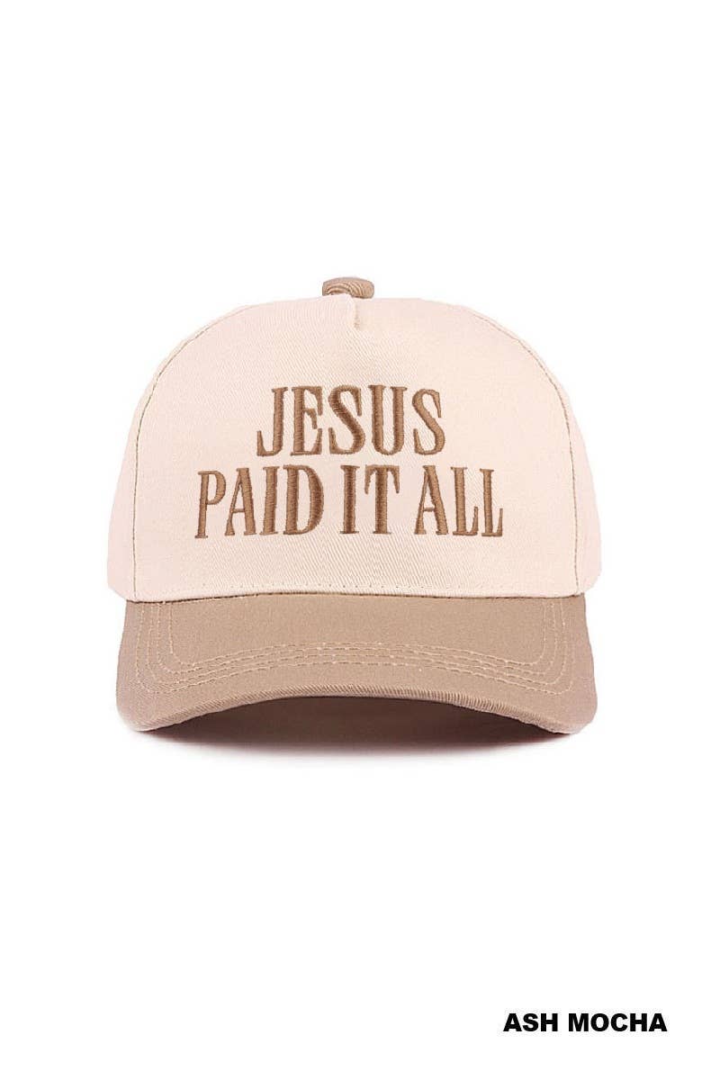 Jesus Paid It All Hat