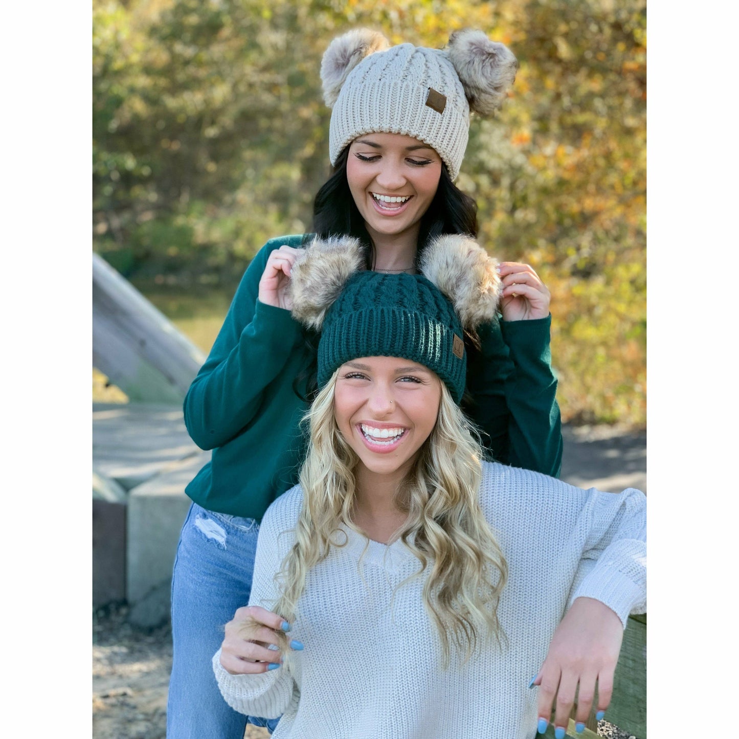 Double Pom Beanie