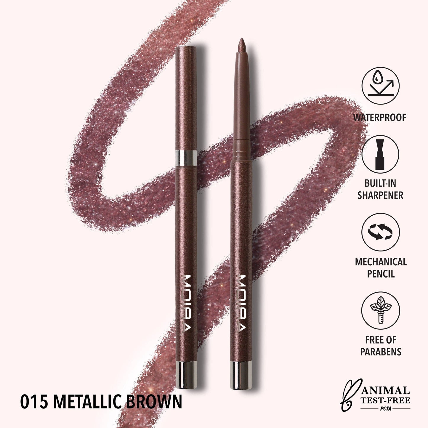 Moira Cosmetics - Statement Shimmer Liner (015, Metallic Brown)