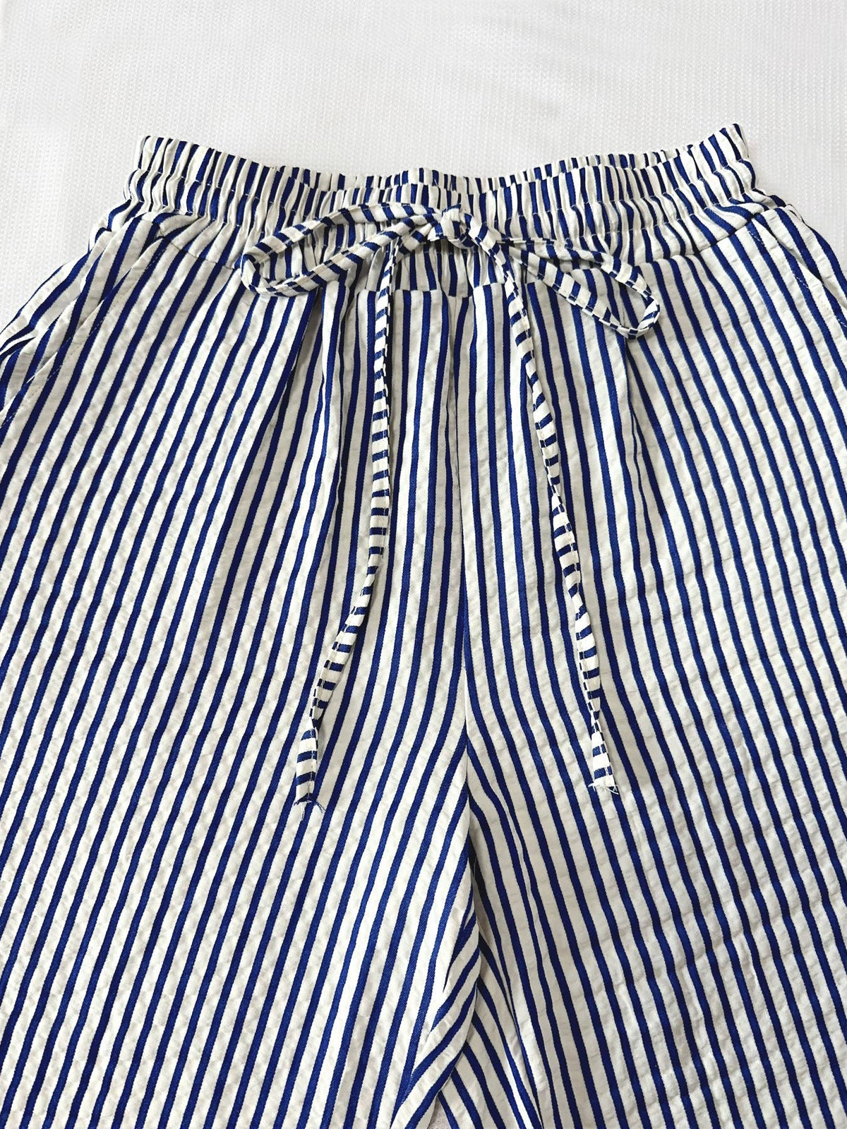 Blue Striped Pants