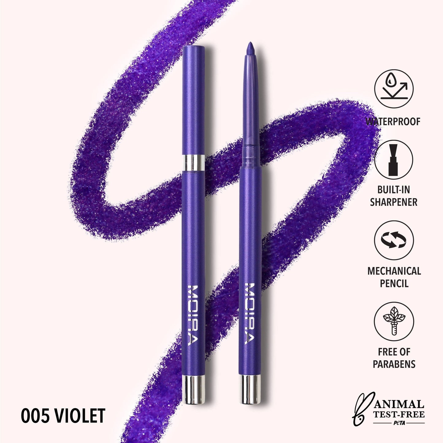 Moira Cosmetics - Statement Shimmer Liner (005, Violet)