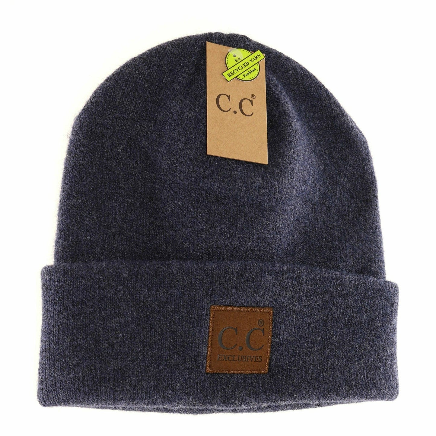 C.C Beanie w/Leather Patch