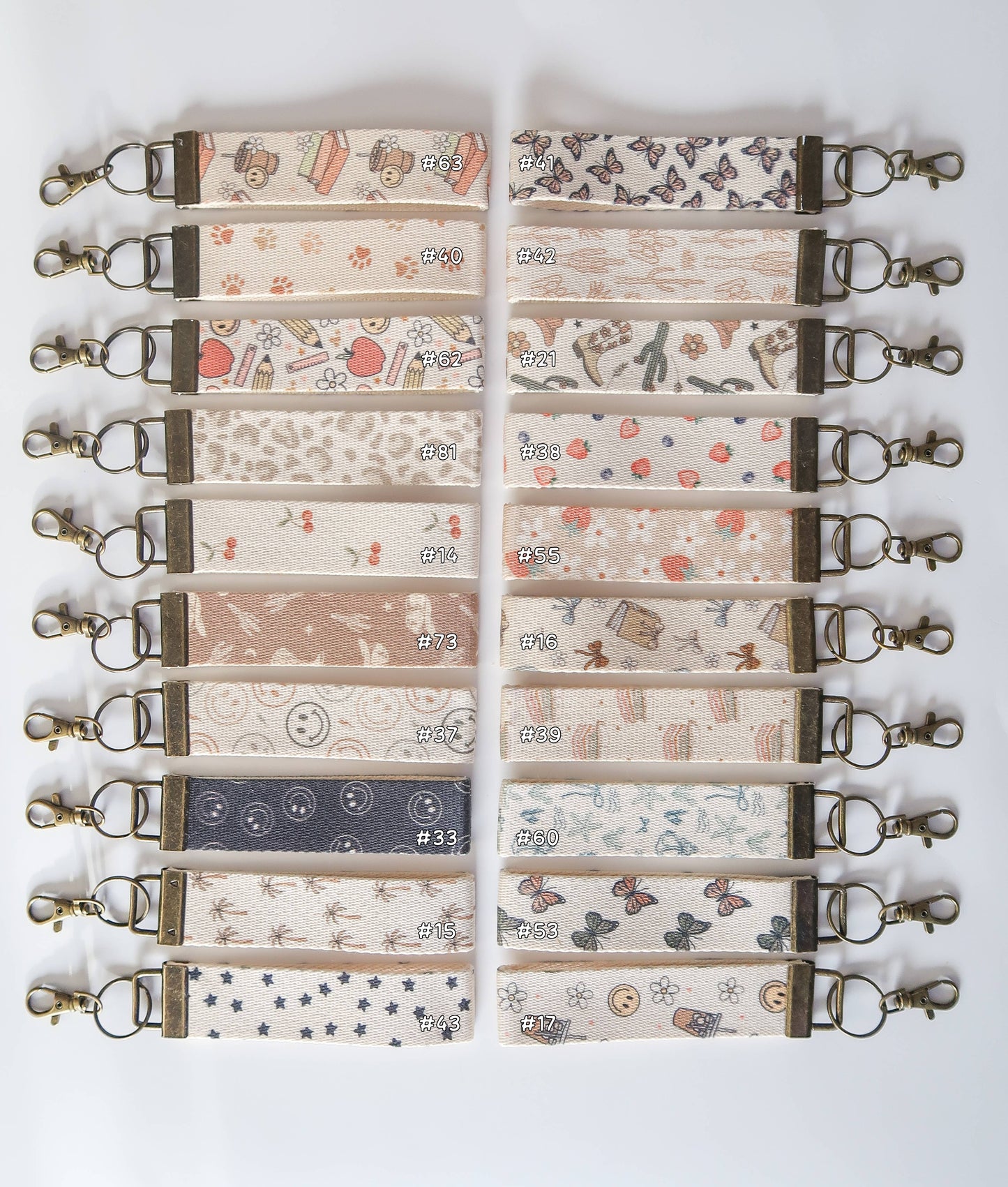 Canvas Wristlet Keychain