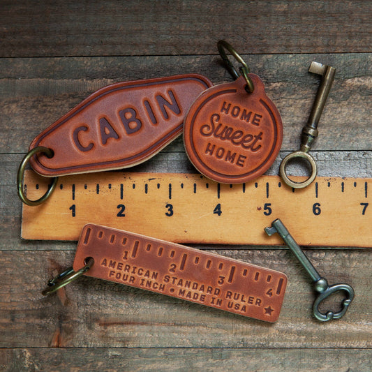 Boat Leather Keychain