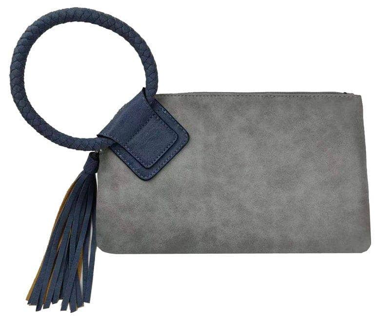 Two Toned Boho Wristlet