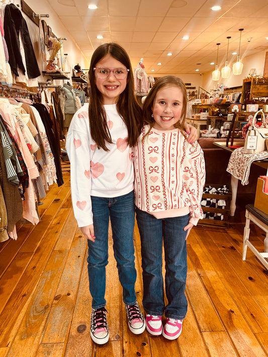 Girls Valentines Day Sweatshirt