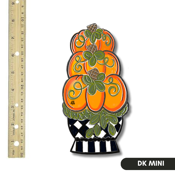 DK Designs Georgia - Black and White Pumpkin Topiary Mini