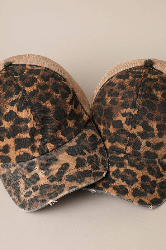 Leopard Print Baseball Cap