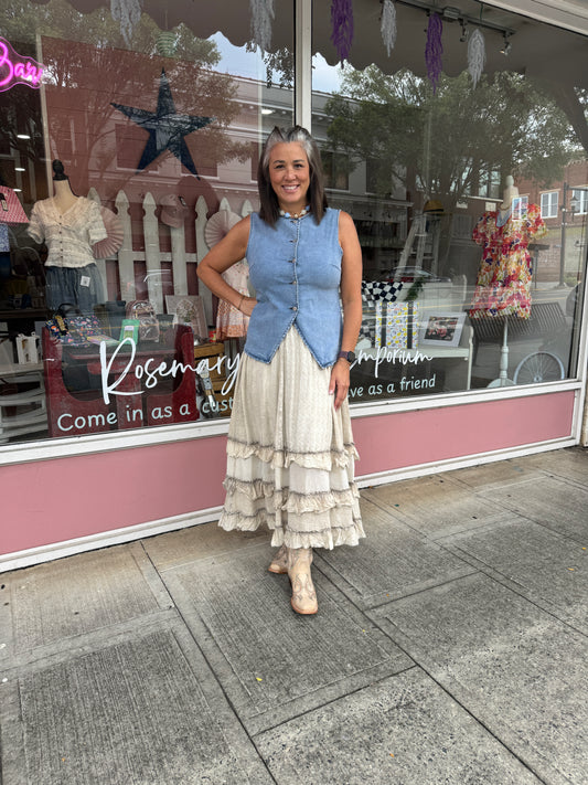 Western Denim Vest