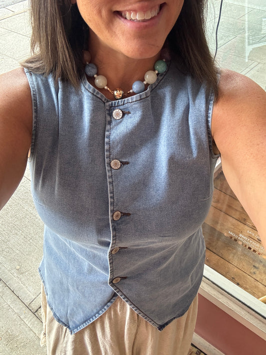 Western Denim Vest