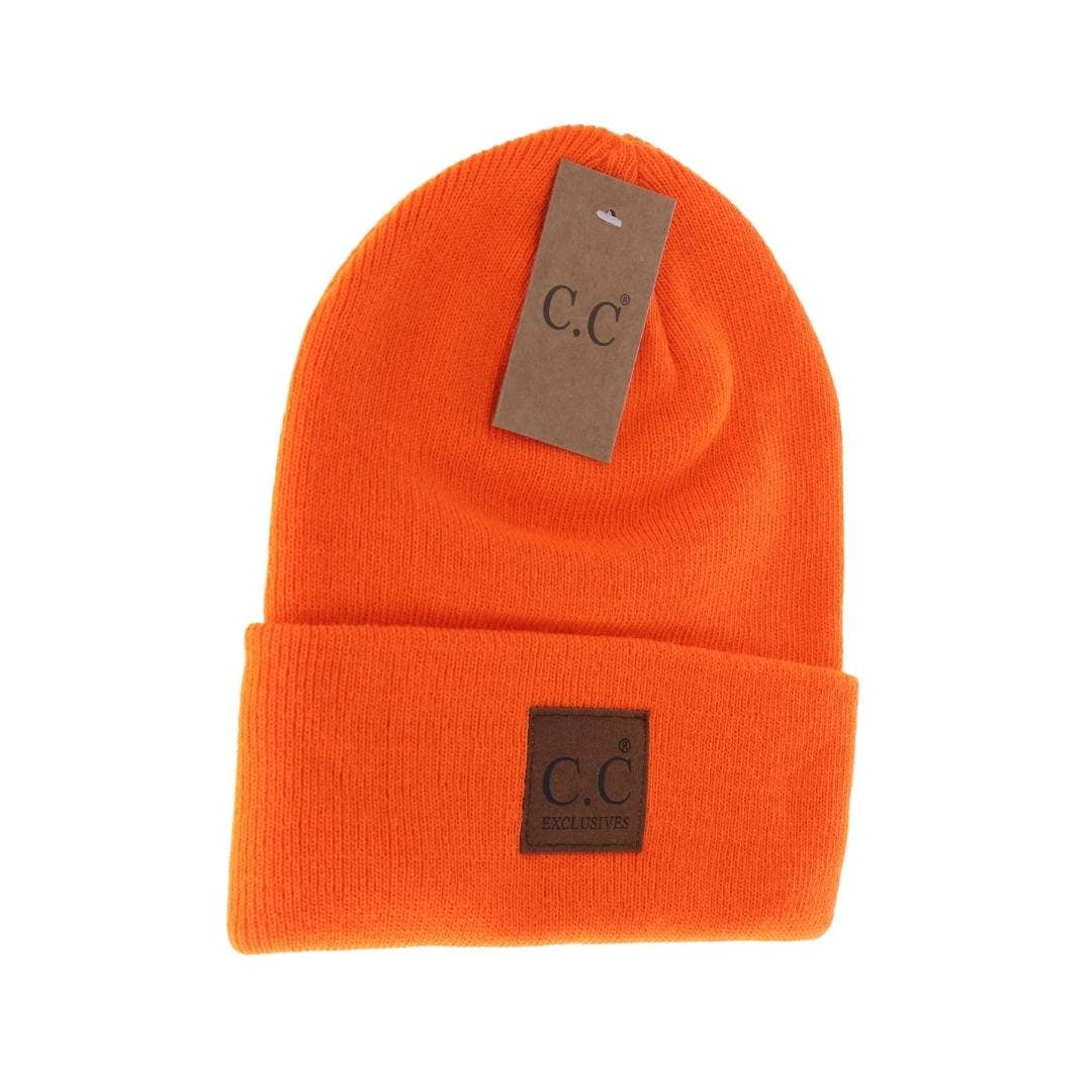 Classic C.C Beanie w/Oversized Logo