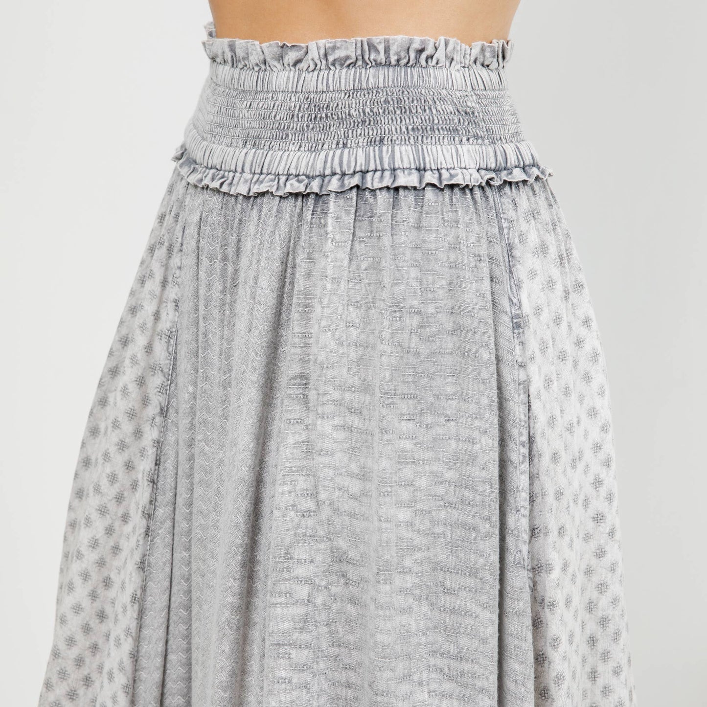 Ruffled Tiered Maxi Skirt