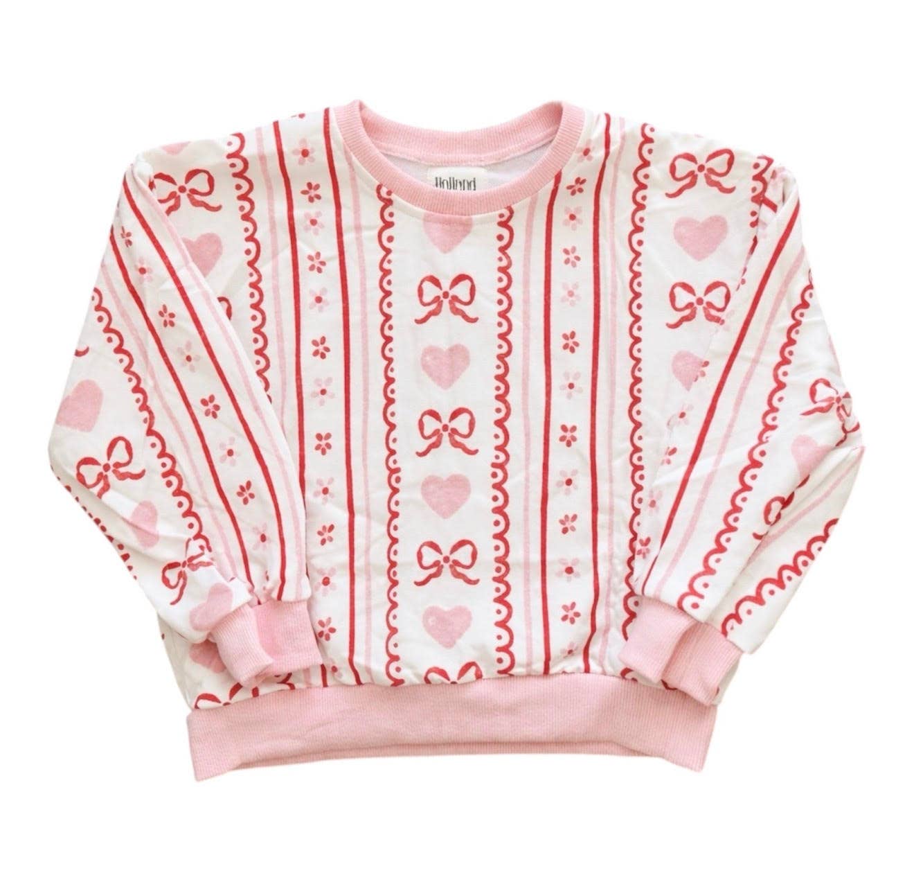 Girls Valentines Day Sweatshirt