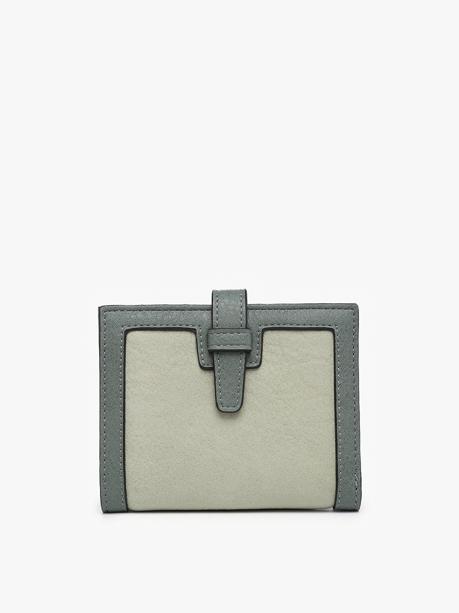 Bessie Canvas Wallet w/ Slip Closure