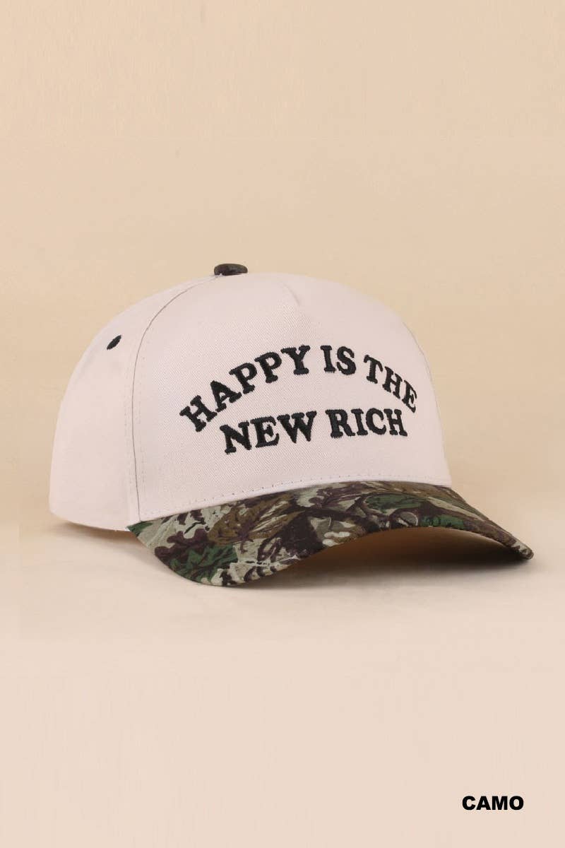 Happy Is The New Rich Hat