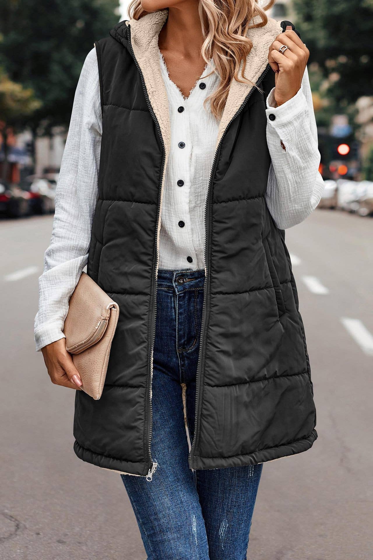 Reversible Midi Vest