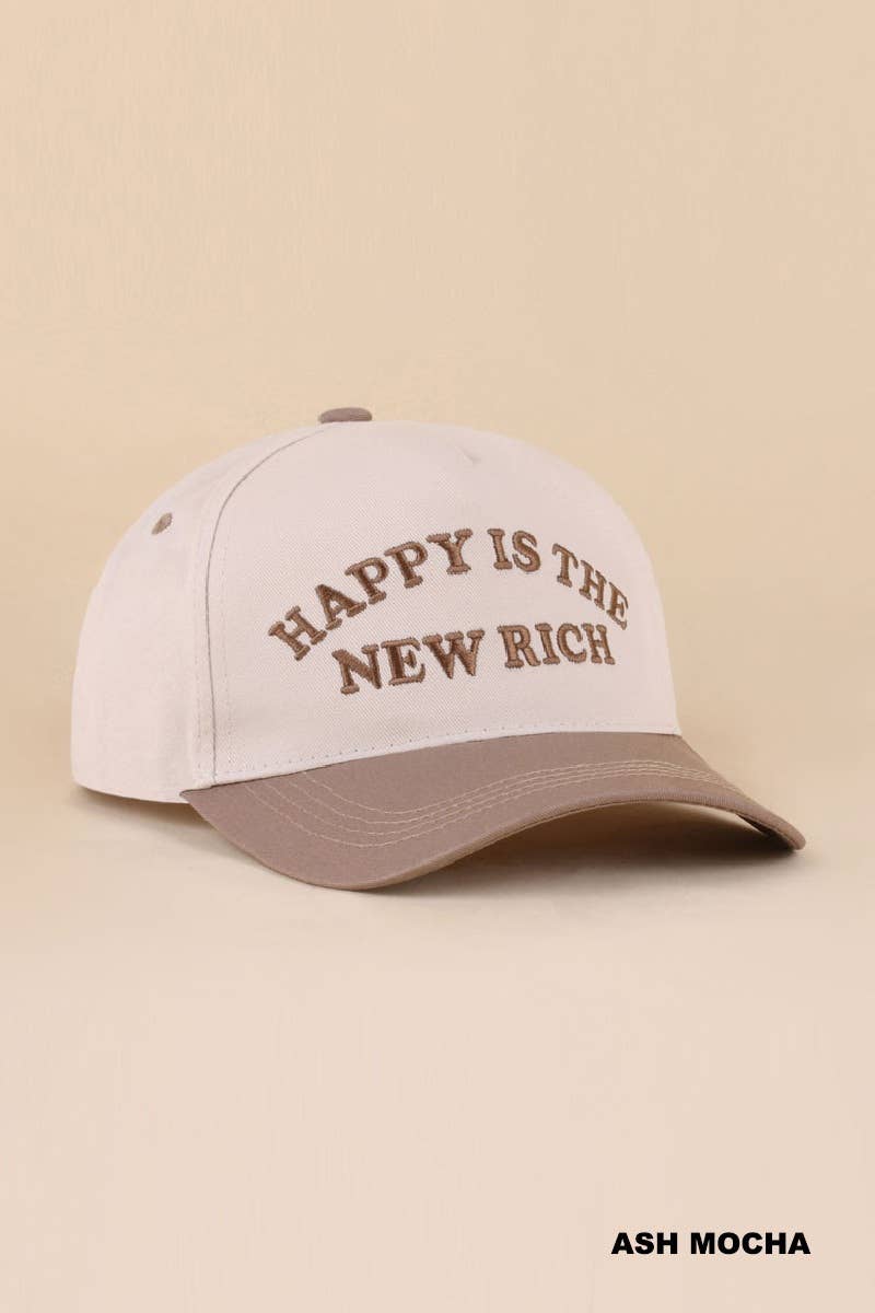 Happy Is The New Rich Hat