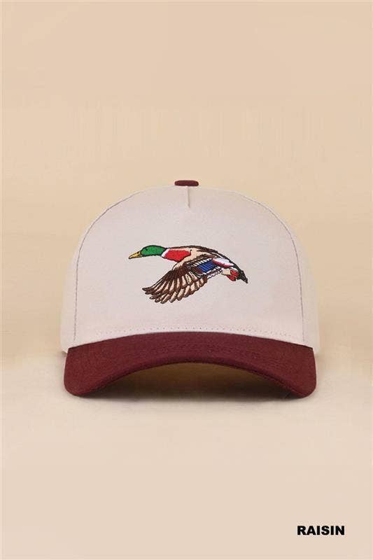 Mallard Two Tone Cotton Hat Zenana Consgt.