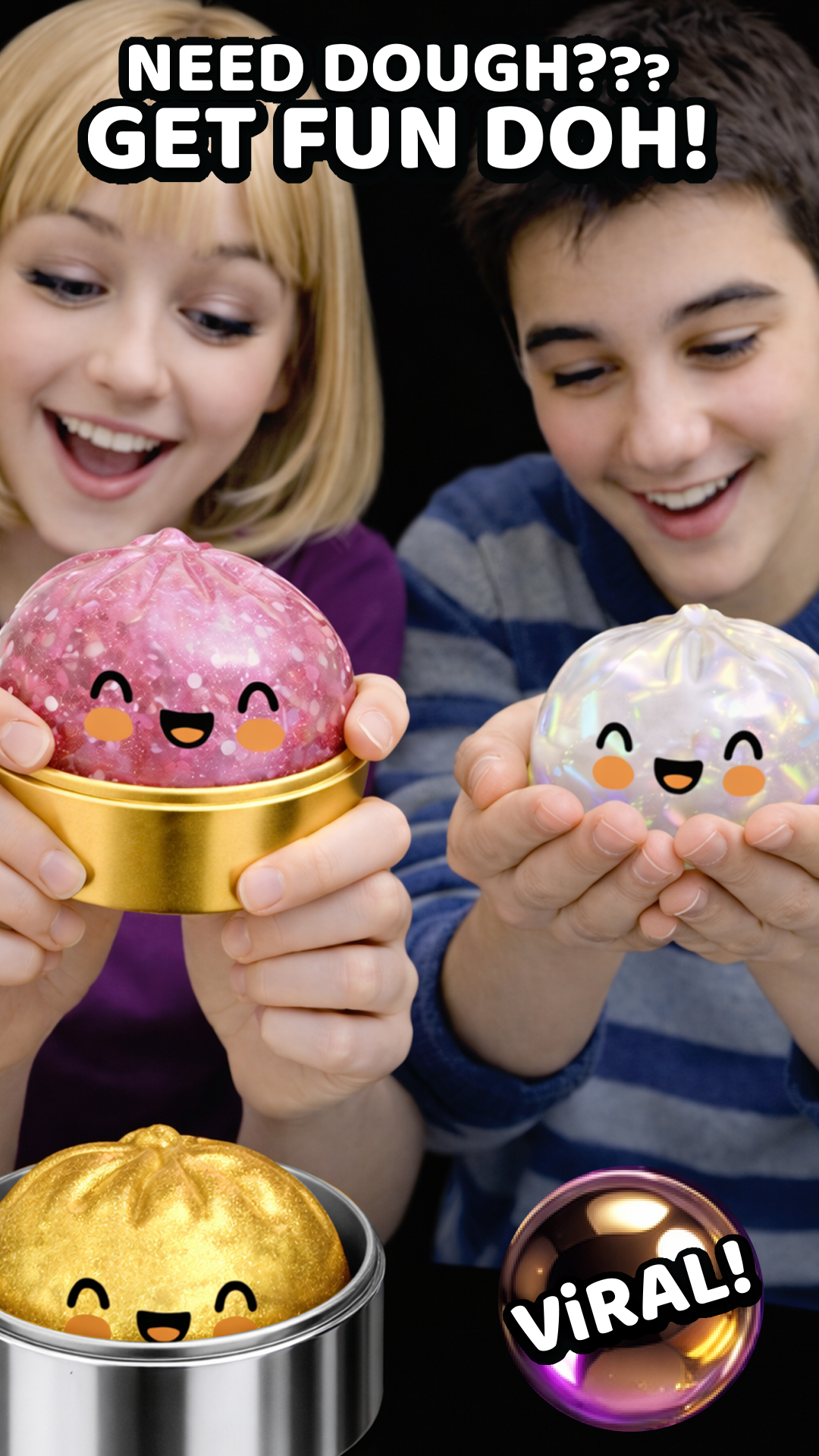 Novelty Brands - Fun Doh Mystery Dumpling Squishies - Ultra Rare Collection