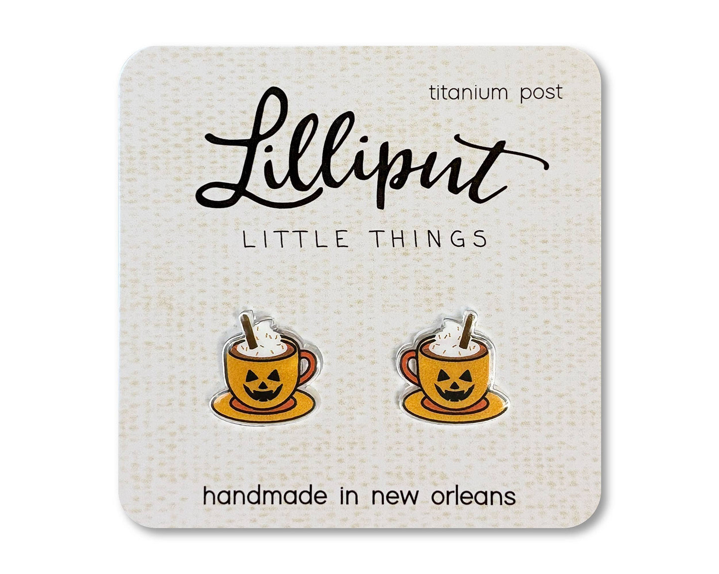 Lilliput Little Things - Pumpkin Spice Latte Earrings
